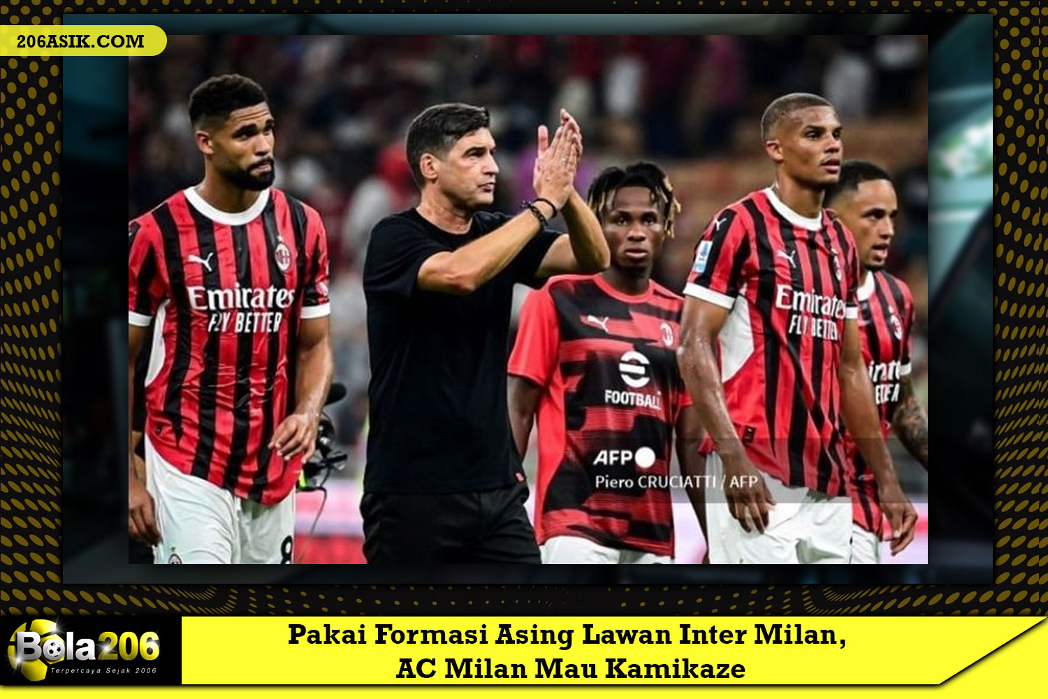 Pakai Formasi Asing Lawan Inter Milan, AC Milan Mau Kamikaze