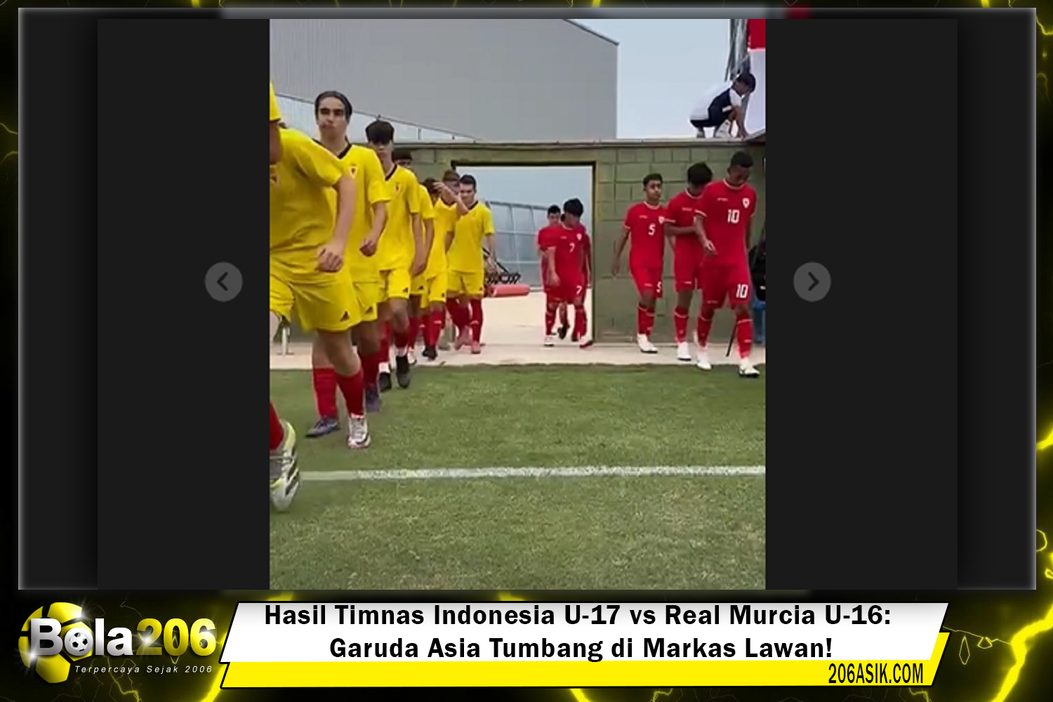 Hasil Timnas Indonesia U-17 vs Real Murcia U-16