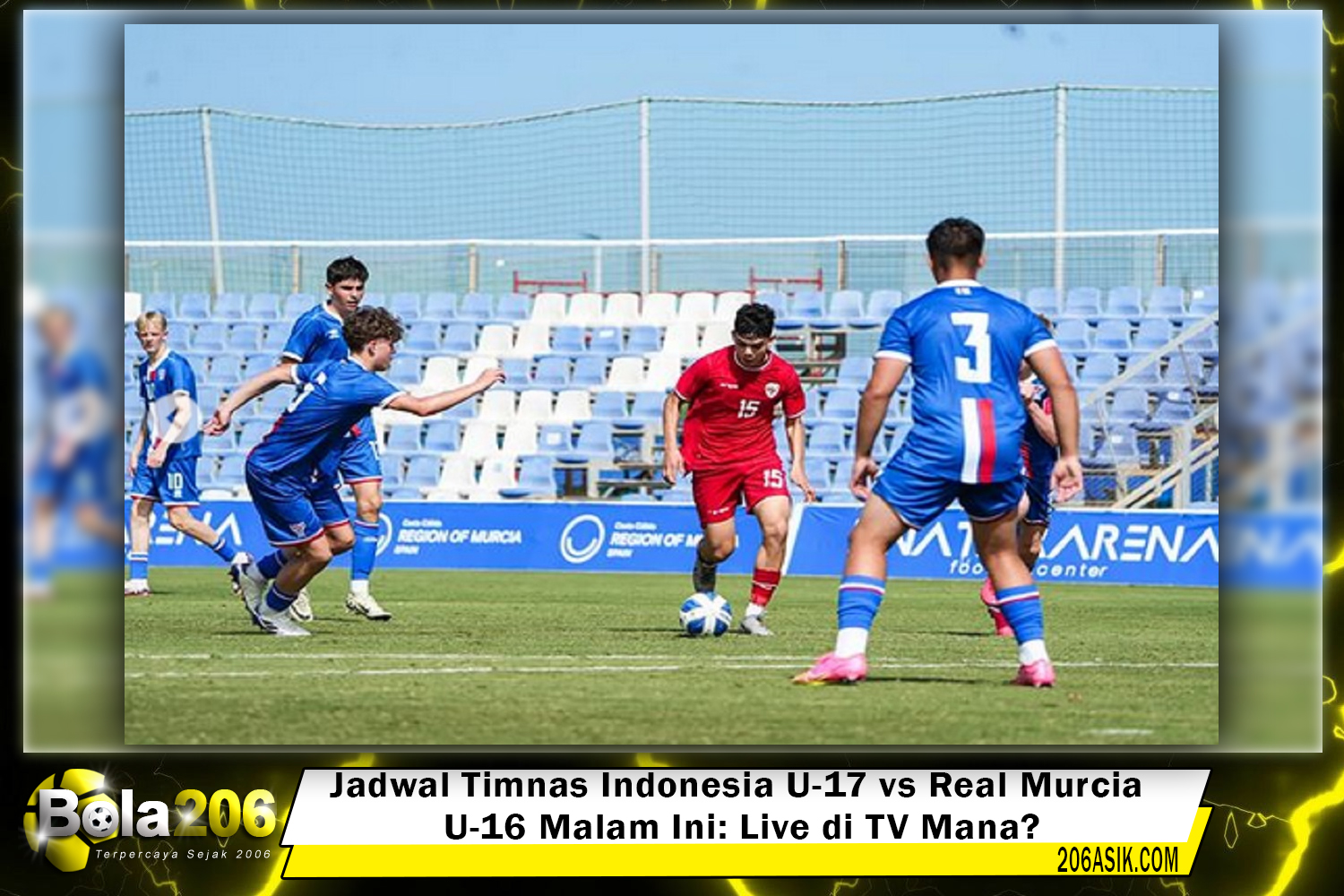 Jadwal Timnas Indonesia U-17 vs Real Murcia U-16 Malam Ini