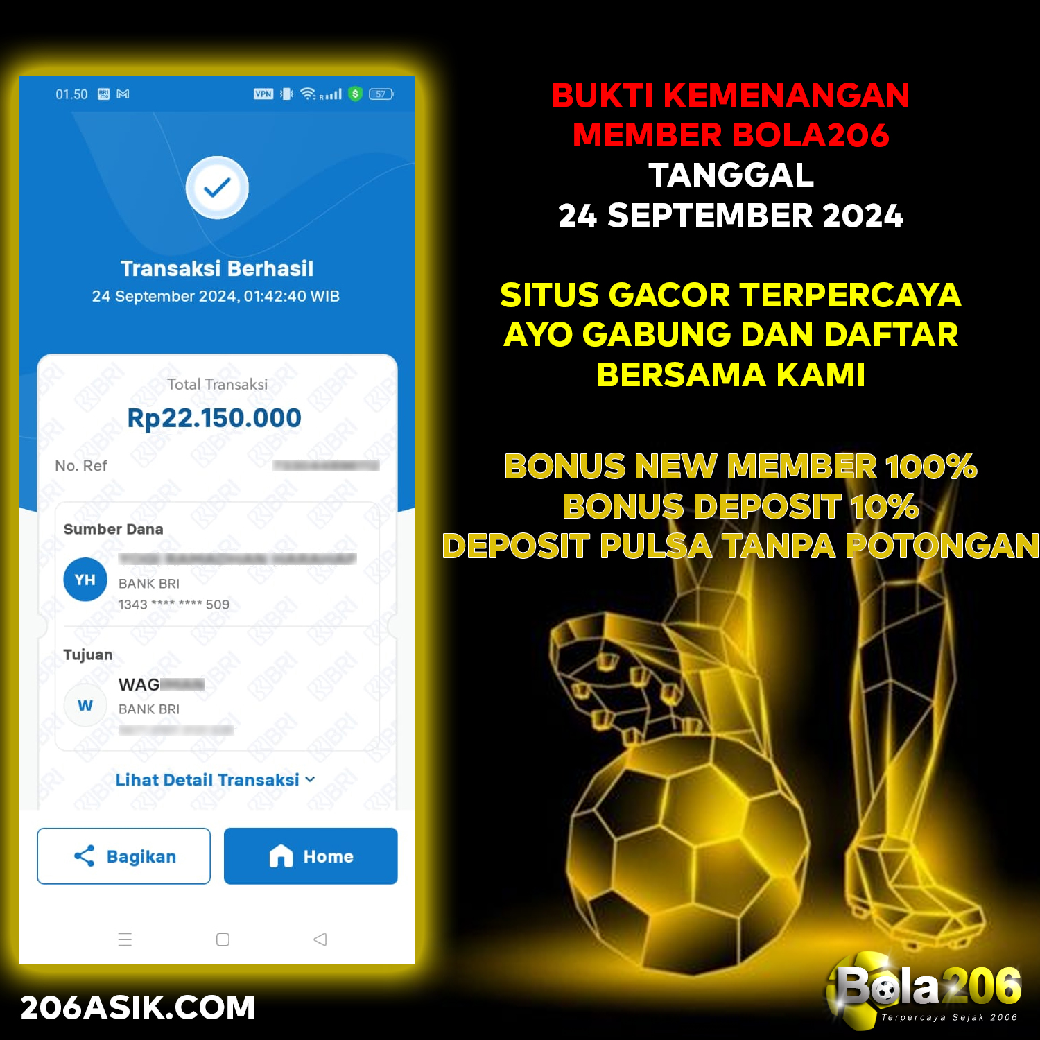 BUKTI KEMENANGAN 24 SEPTEMBER 2024