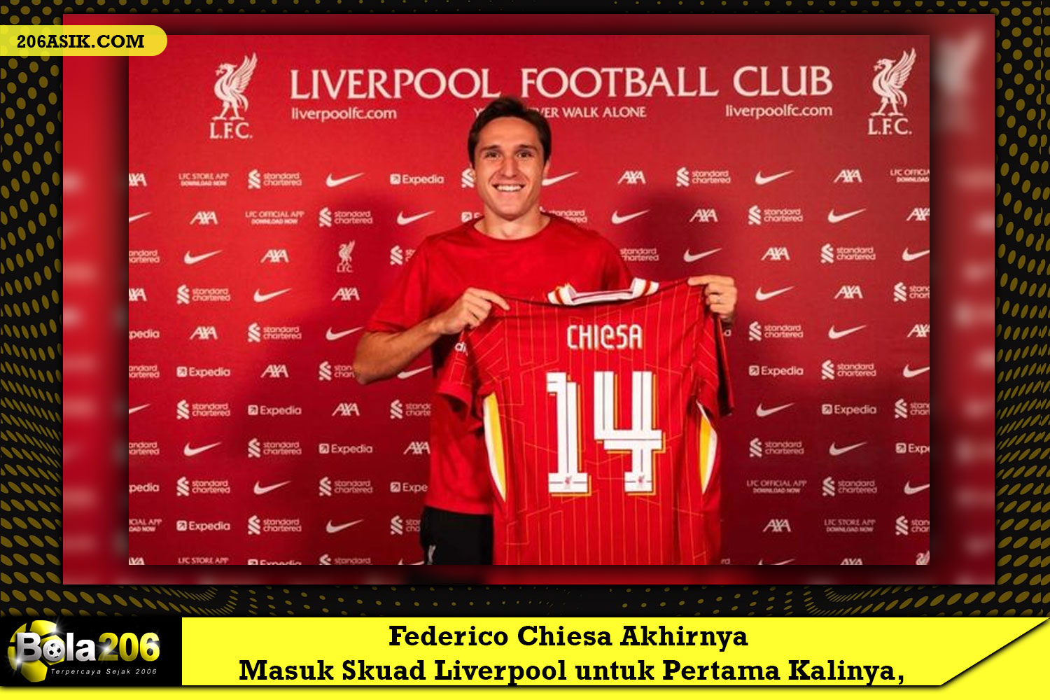 Federico Chiesa Akhirnya Masuk Skuad Liverpool untuk Pertama Kalinya, Arne Slot Tak Janjikan Banyak Hal