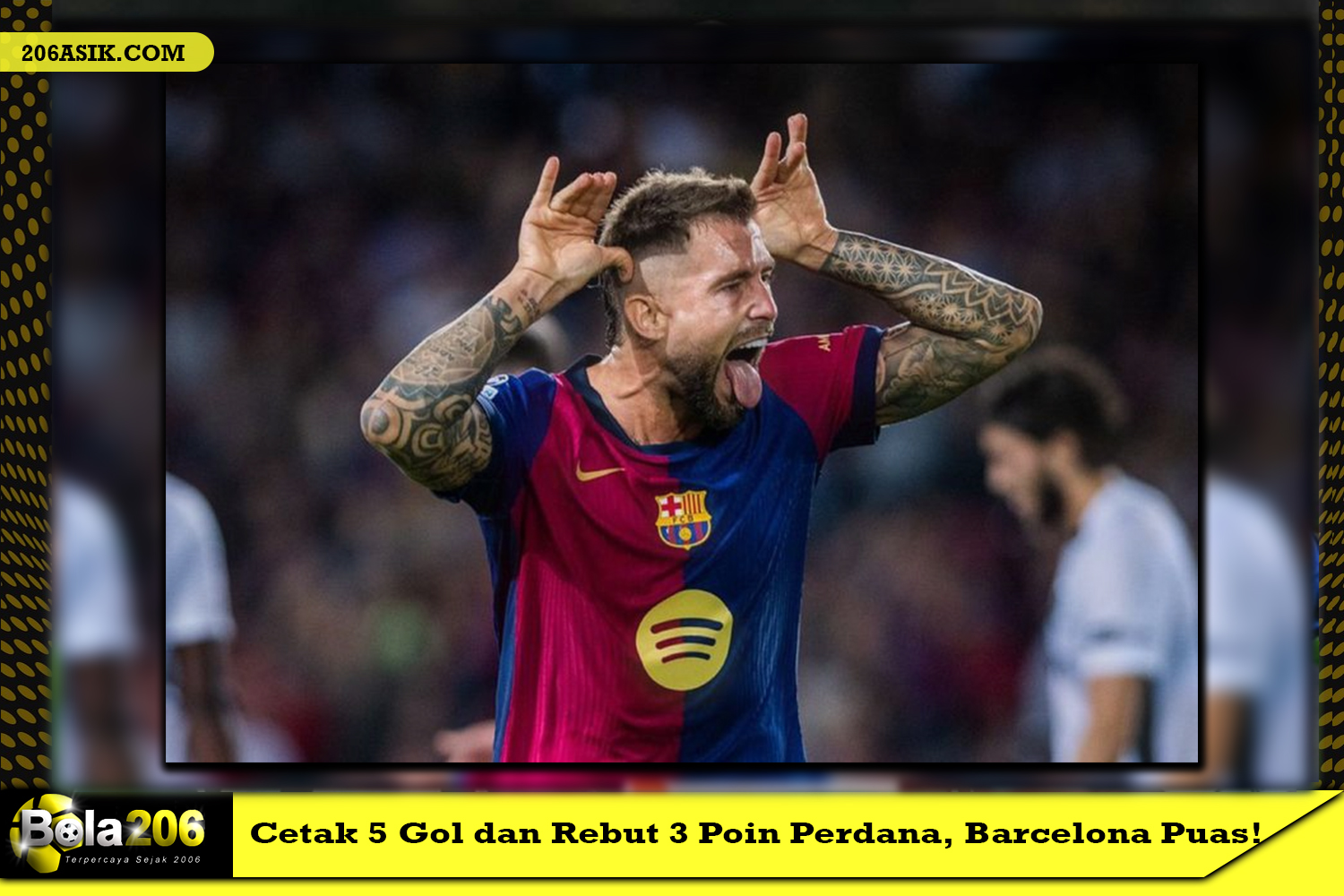 Cetak 5 Gol dan Rebut 3 Poin Perdana, Barcelona Puas!