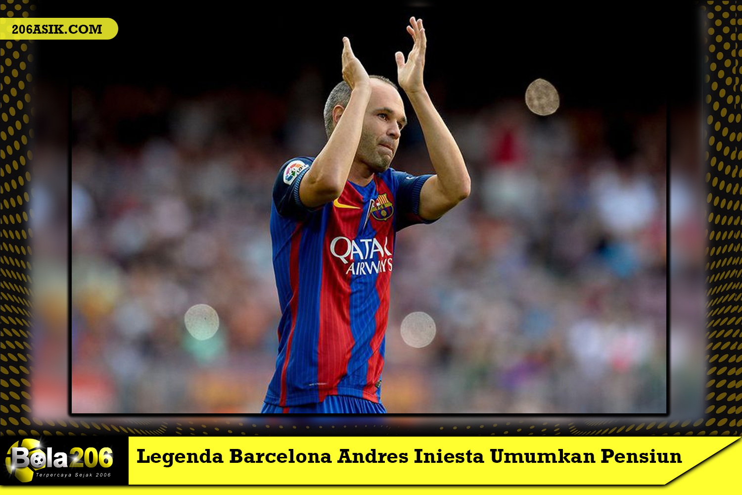 Legenda Barcelona Andres Iniesta Umumkan Pensiun