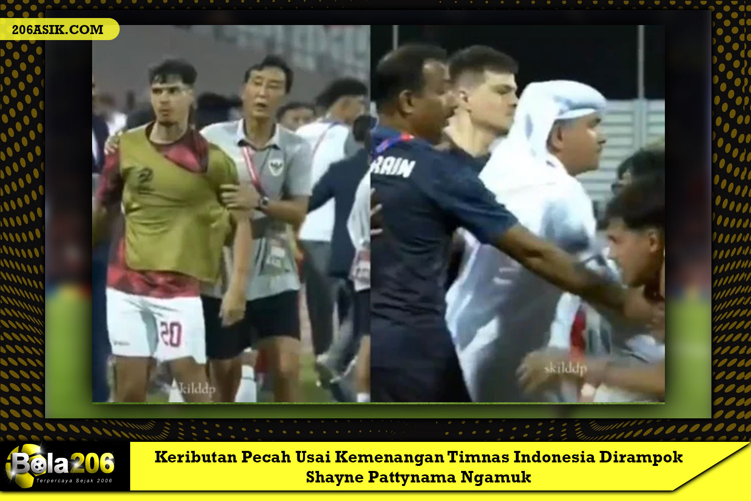 Keributan Pecah Usai Kemenangan Timnas Indonesia Dirampok Wasit dengan Kelebihan Menit, Shayne Pattynama Ngamuk