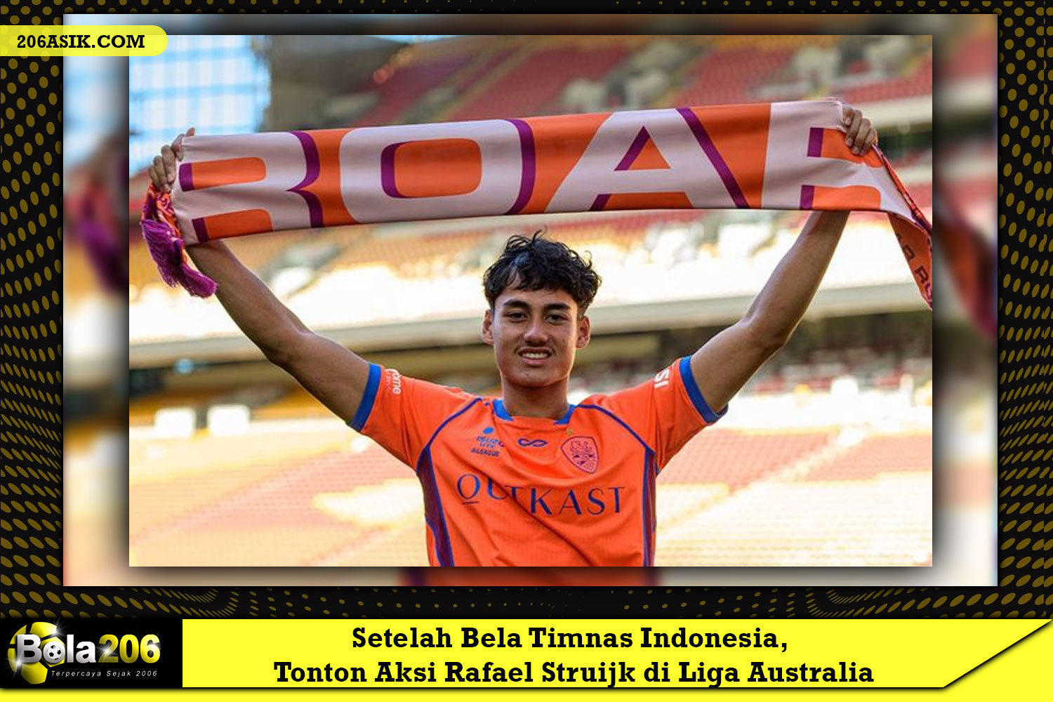 Setelah Bela Timnas Indonesia, Tonton Aksi Rafael Struijk di Liga Australia