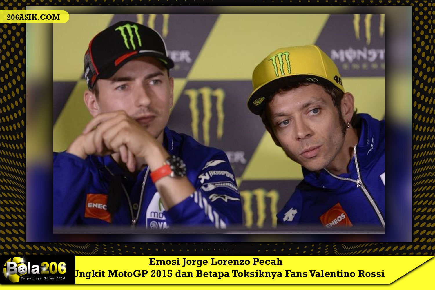 Emosi Jorge Lorenzo Pecah Saat Ungkit MotoGP 2015 dan Betapa Toksiknya Fans Valentino Rossi