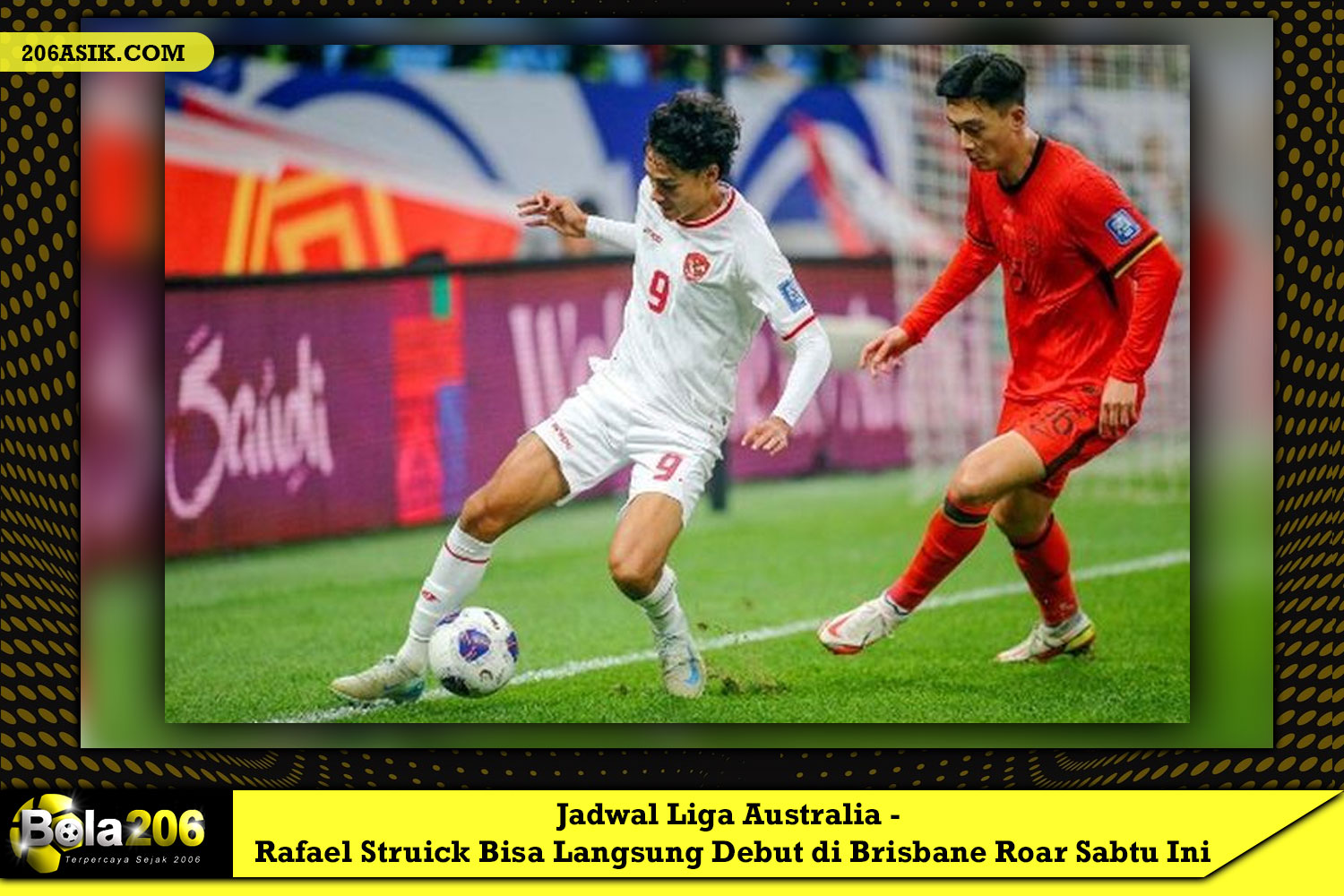 Jadwal Liga Australia - Rafael Struick Bisa Langsung Debut di Brisbane Roar Sabtu Ini