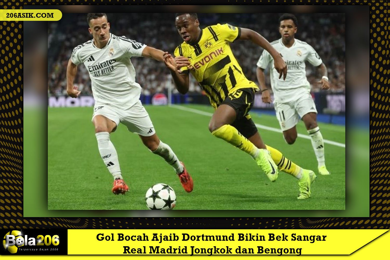 Gol Bocah Ajaib Dortmund Bikin Bek Sangar Real Madrid Jongkok dan Bengong