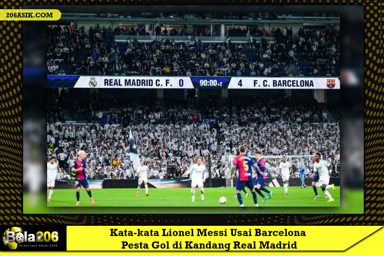 Kata-kata Lionel Messi Usai Barcelona Pesta Gol di Kandang Real Madrid