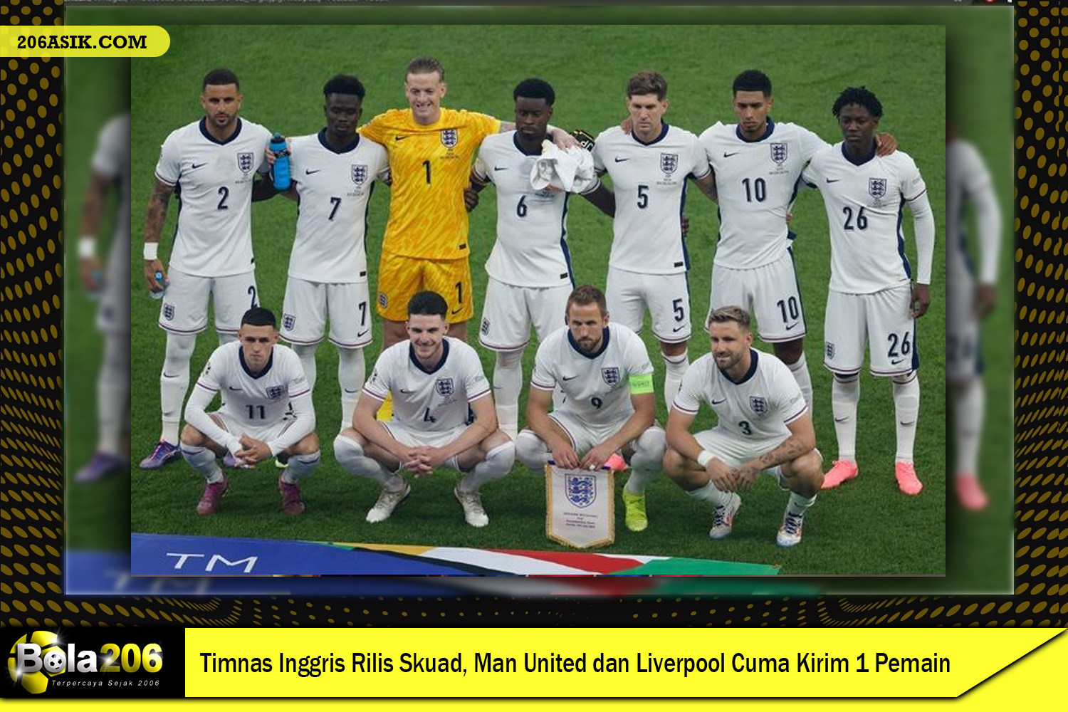 Timnas Inggris Rilis Skuad