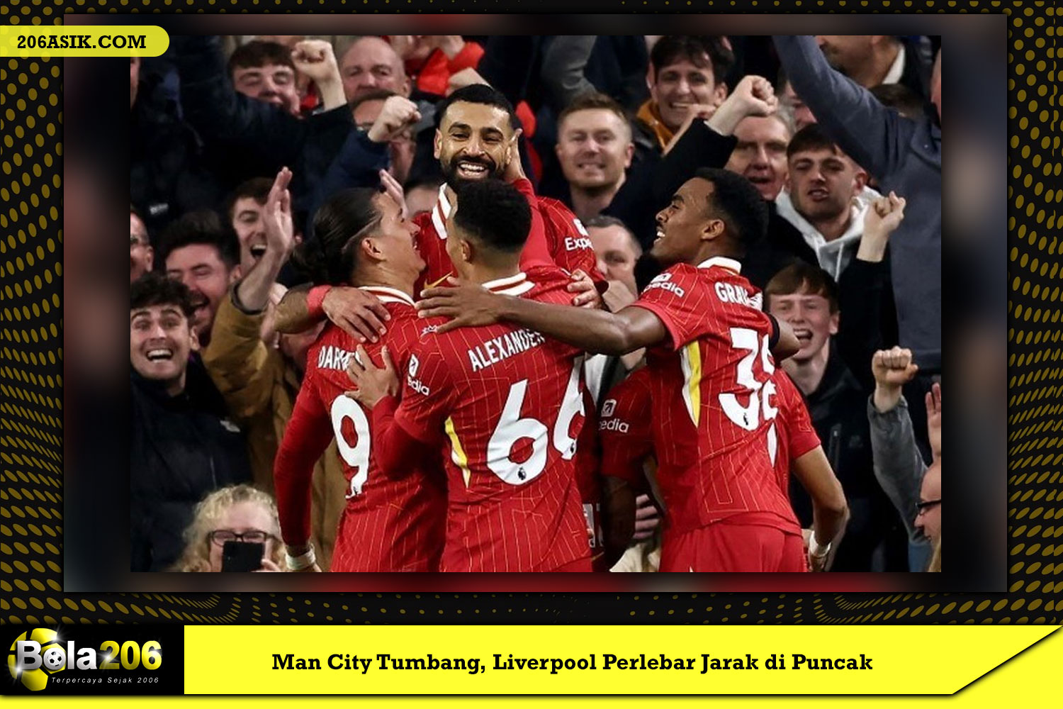 Man City Tumbang, Liverpool Perlebar Jarak di Puncak