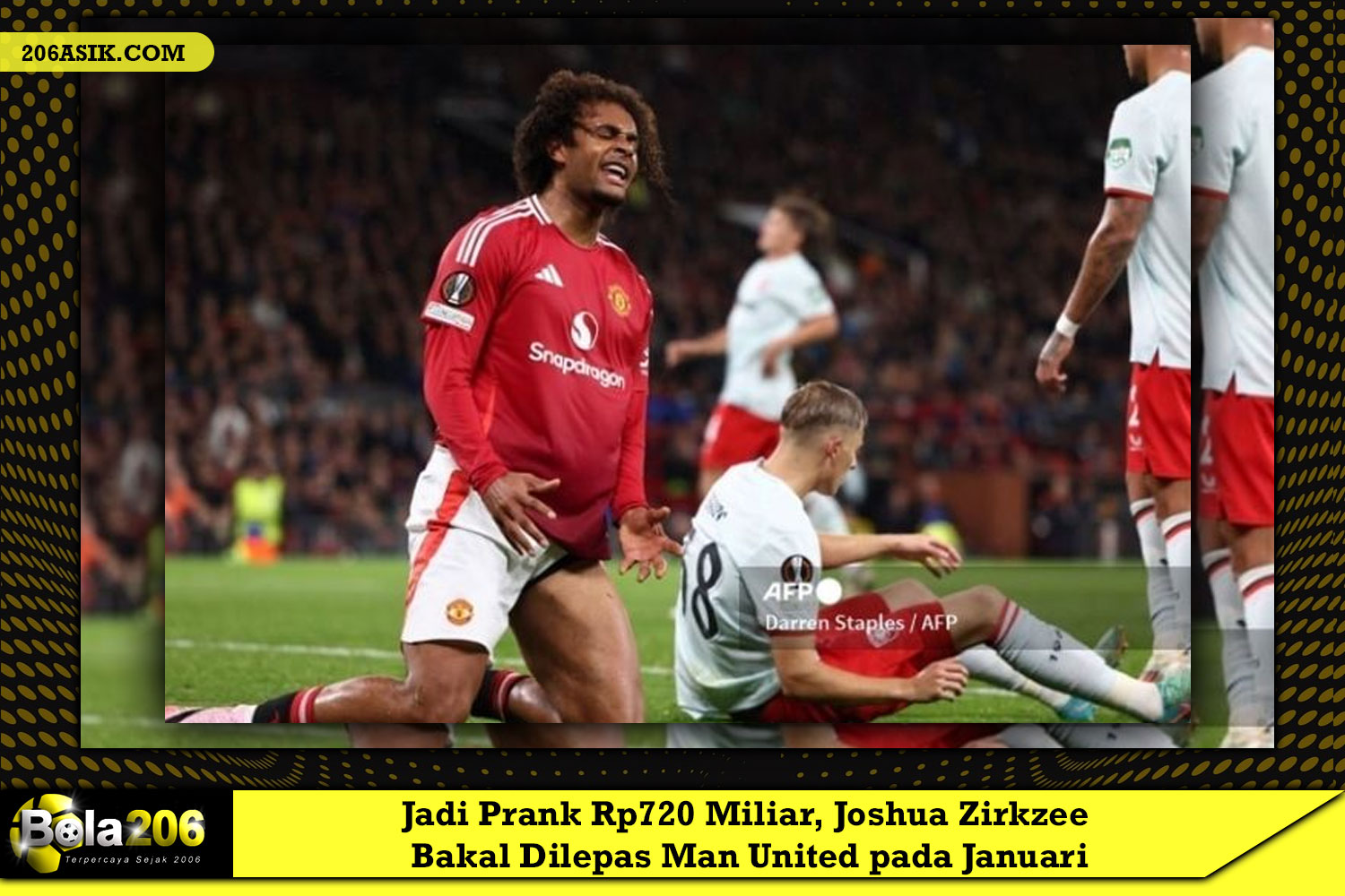 Jadi Prank Rp720 Miliar, Joshua Zirkzee Bakal Dilepas Man United pada Januari