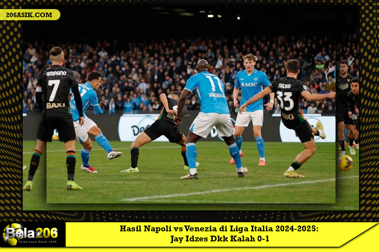 Hasil Napoli vs Venezia di Liga Italia 2024-2025