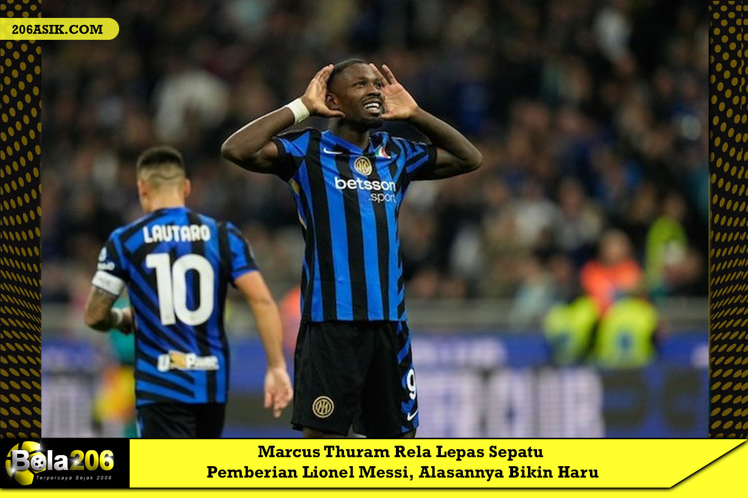 Marcus Thuram Rela Lepas Sepatu Pemberian Lionel Messi, Alasannya Bikin Haru