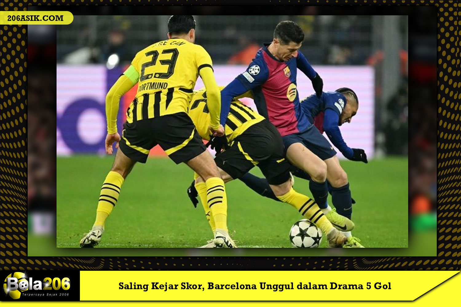 Saling Kejar Skor, Barcelona Unggul dalam Drama 5 Gol