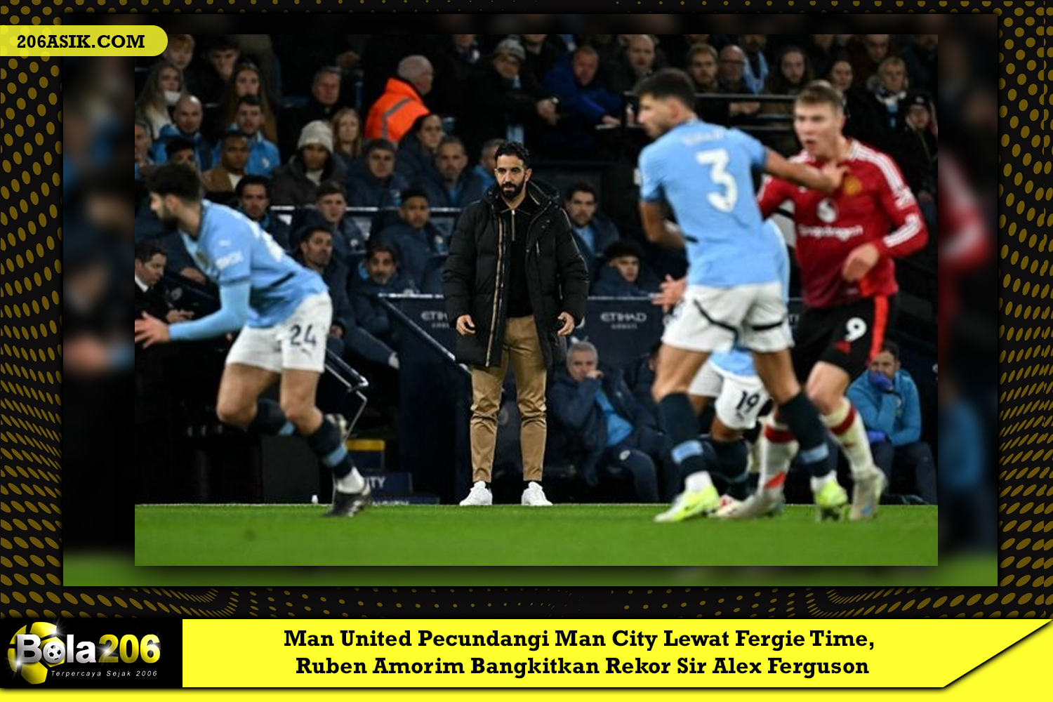 Man United Pecundangi Man City Lewat Fergie Time, Ruben Amorim Bangkitkan Rekor Sir Alex Ferguson