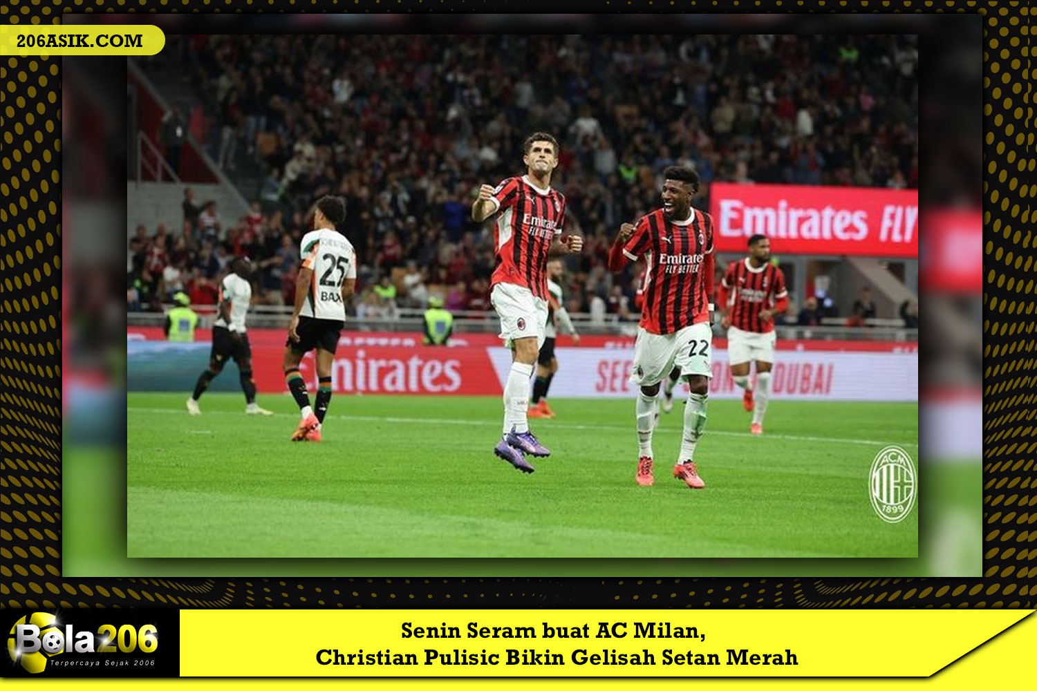 Senin Seram buat AC Milan, Christian Pulisic Bikin Gelisah Setan Merah