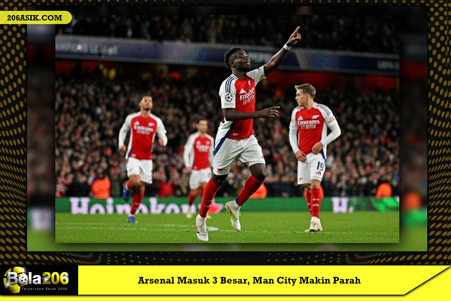 Arsenal Masuk 3 Besar, Man City Makin Parah