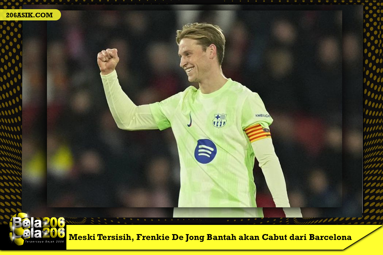 Meski Tersisih, Frenkie De Jong Bantah akan Cabut dari Barcelona