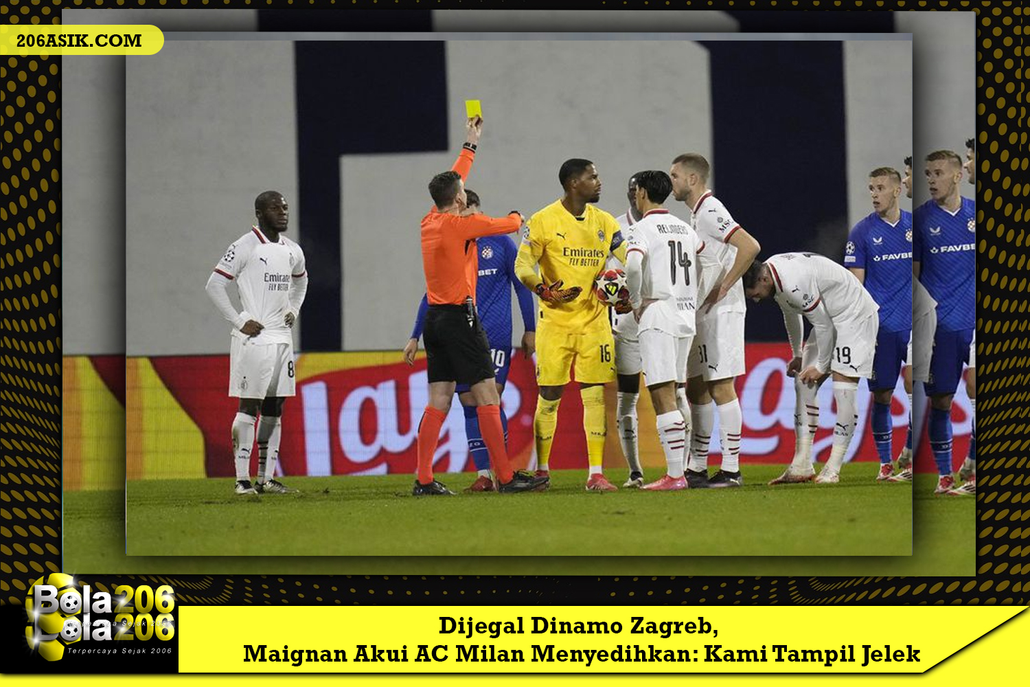 Dijegal Dinamo Zagreb, Maignan Akui AC Milan Menyedihkan: Kami Tampil Jelek