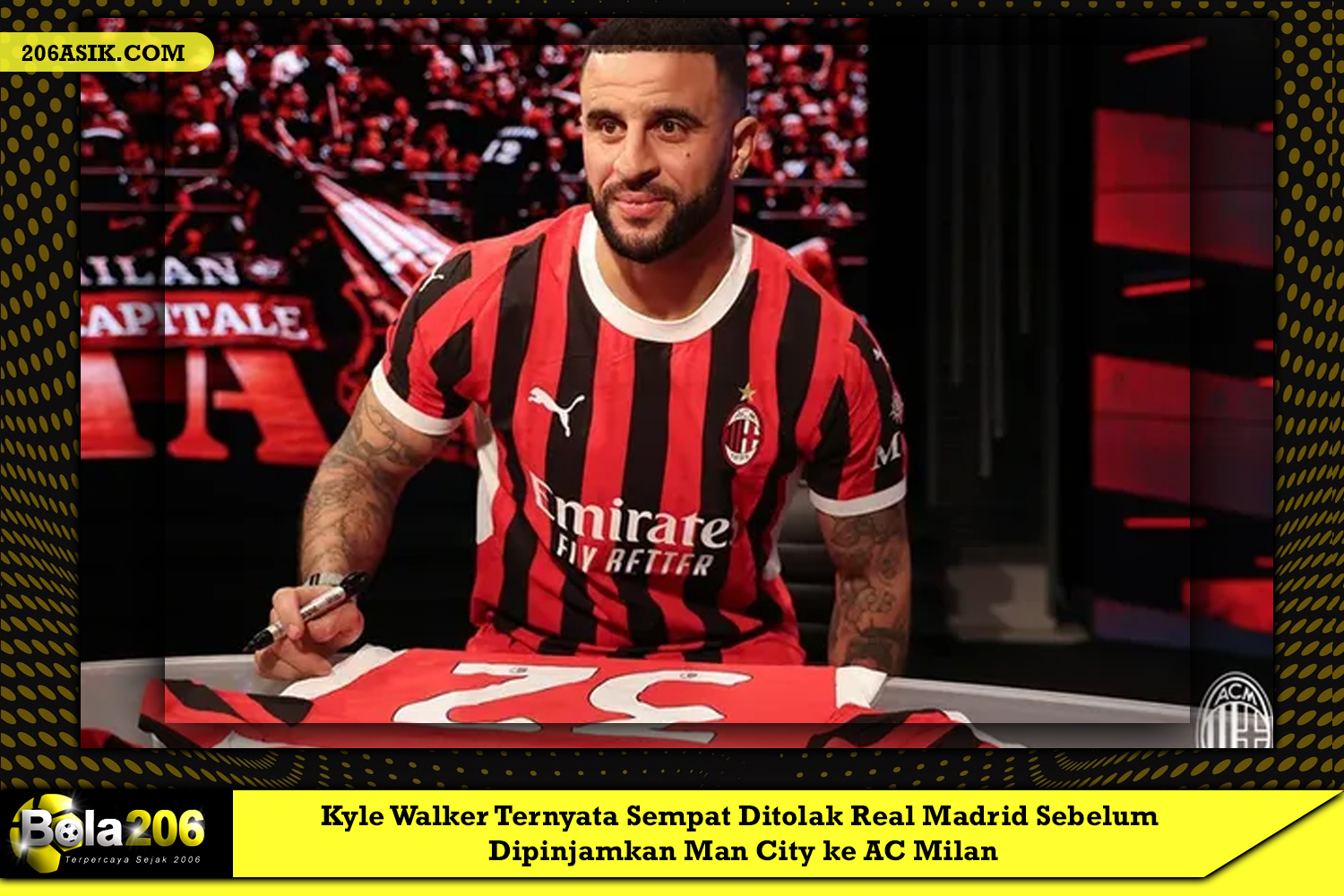 Real Madrid dikabarkan menolak Kyle Walker sebelum Man City meminjamkannya ke AC Milan.