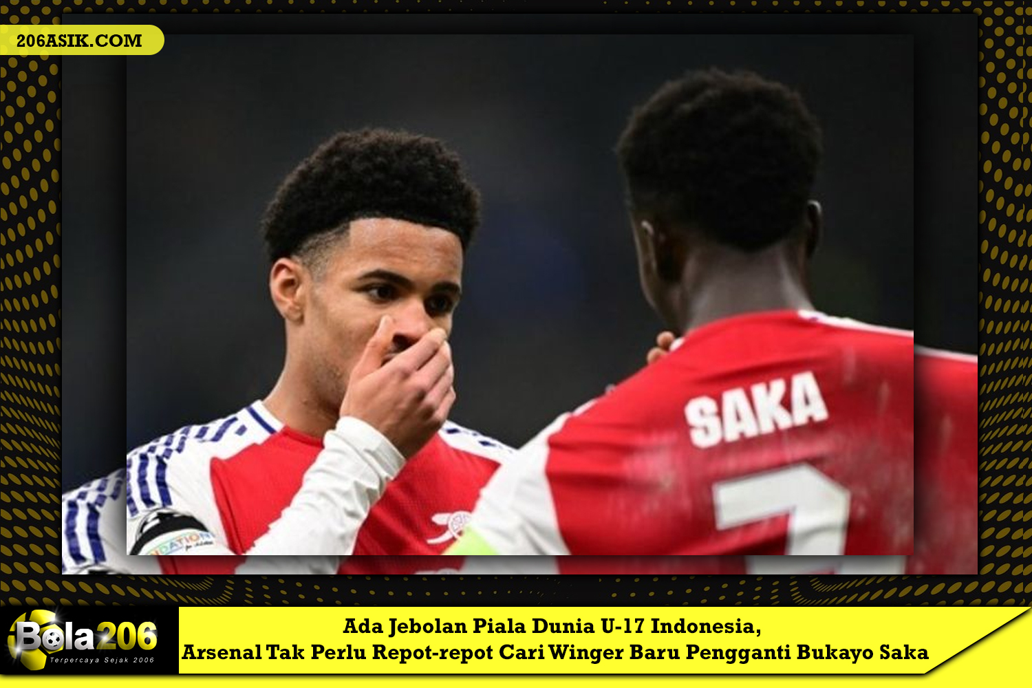 Ada Jebolan Piala Dunia U-17 Indonesia, Arsenal Tak Perlu Repot-repot Cari Winger Baru Pengganti Bukayo Saka