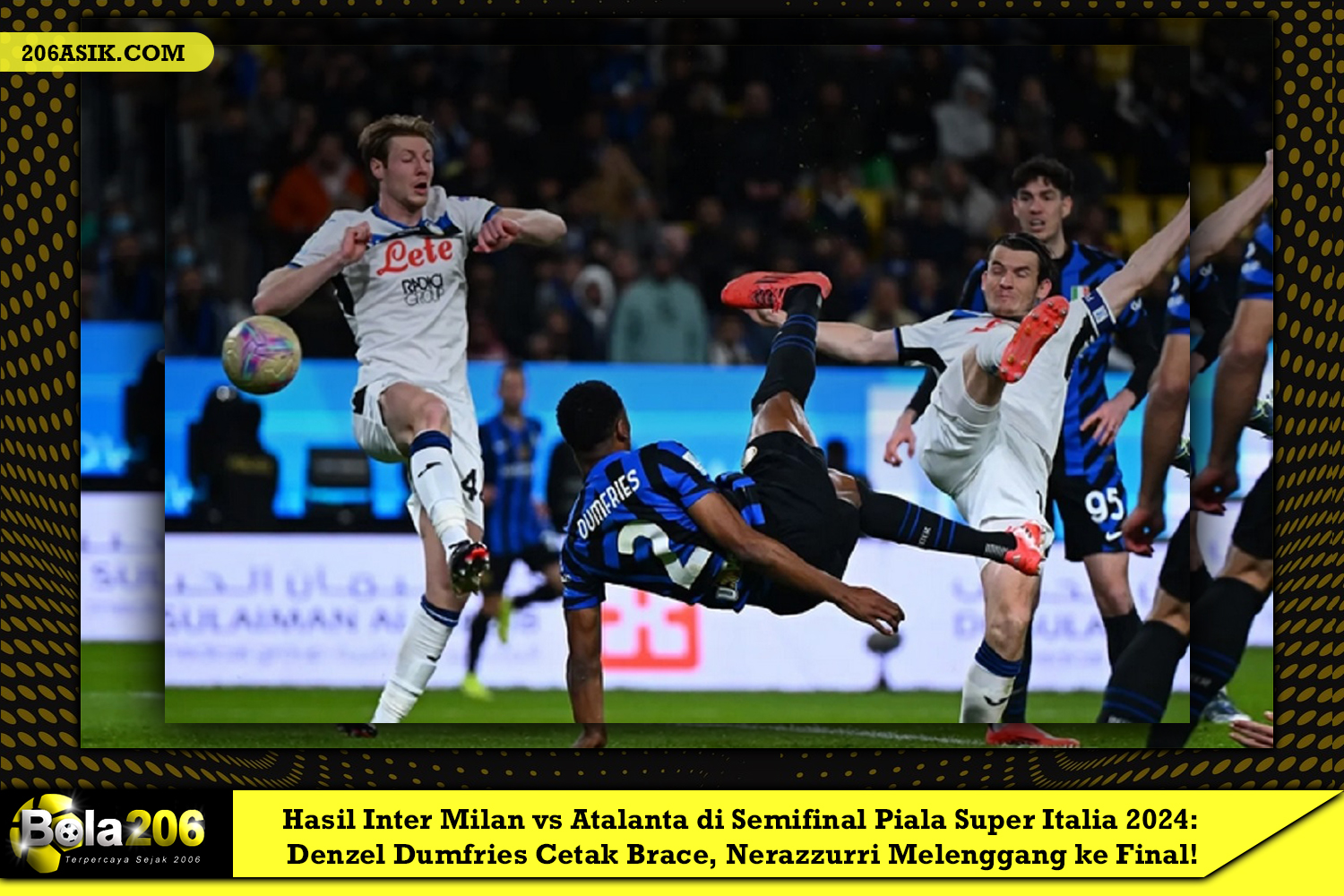 Hasil Inter Milan vs Atalanta