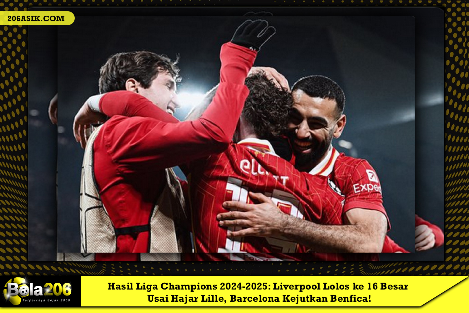 Liverpool Lolos ke 16 Besar Usai Hajar Lille