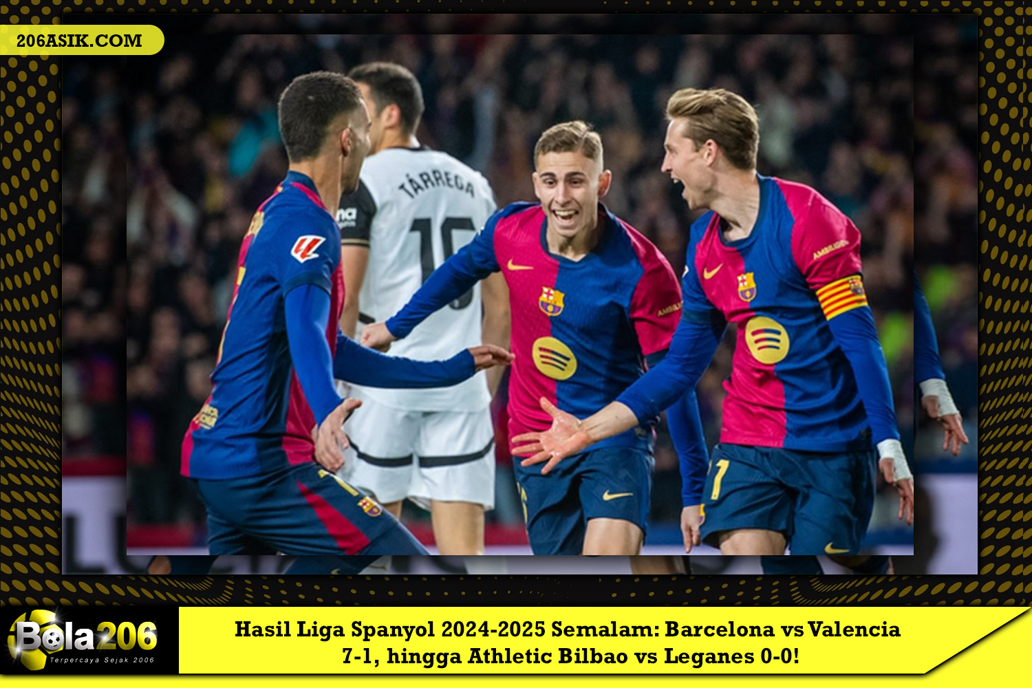 Hasil Liga Spanyol 2024-2025 Semalam