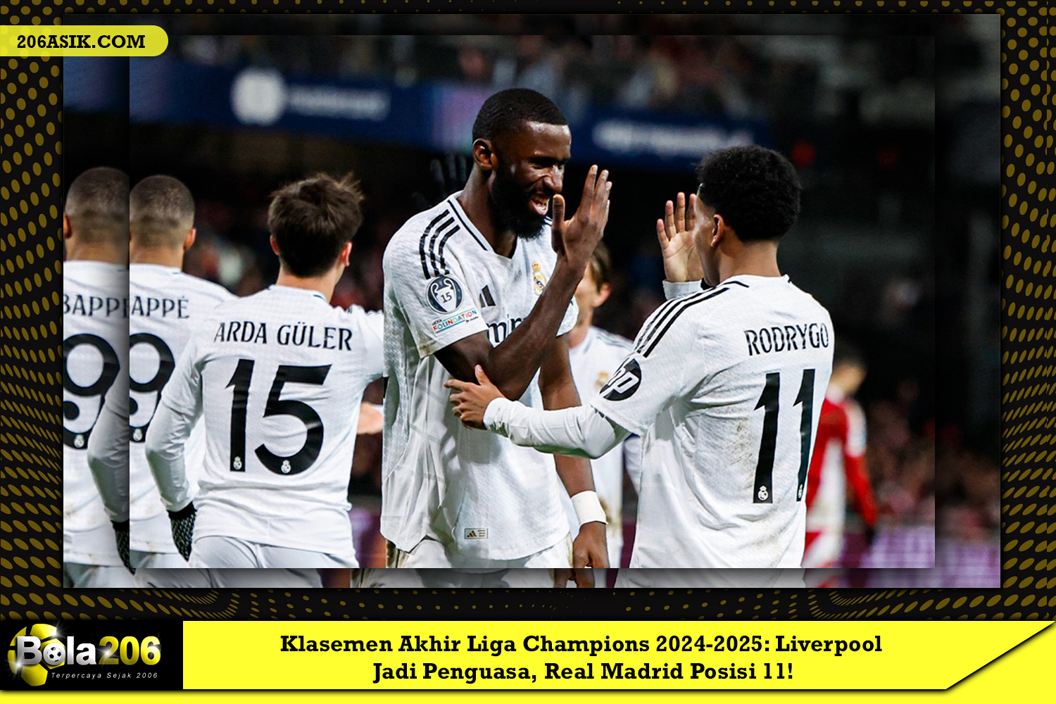 Klasemen Akhir Liga Champions 2024-2025