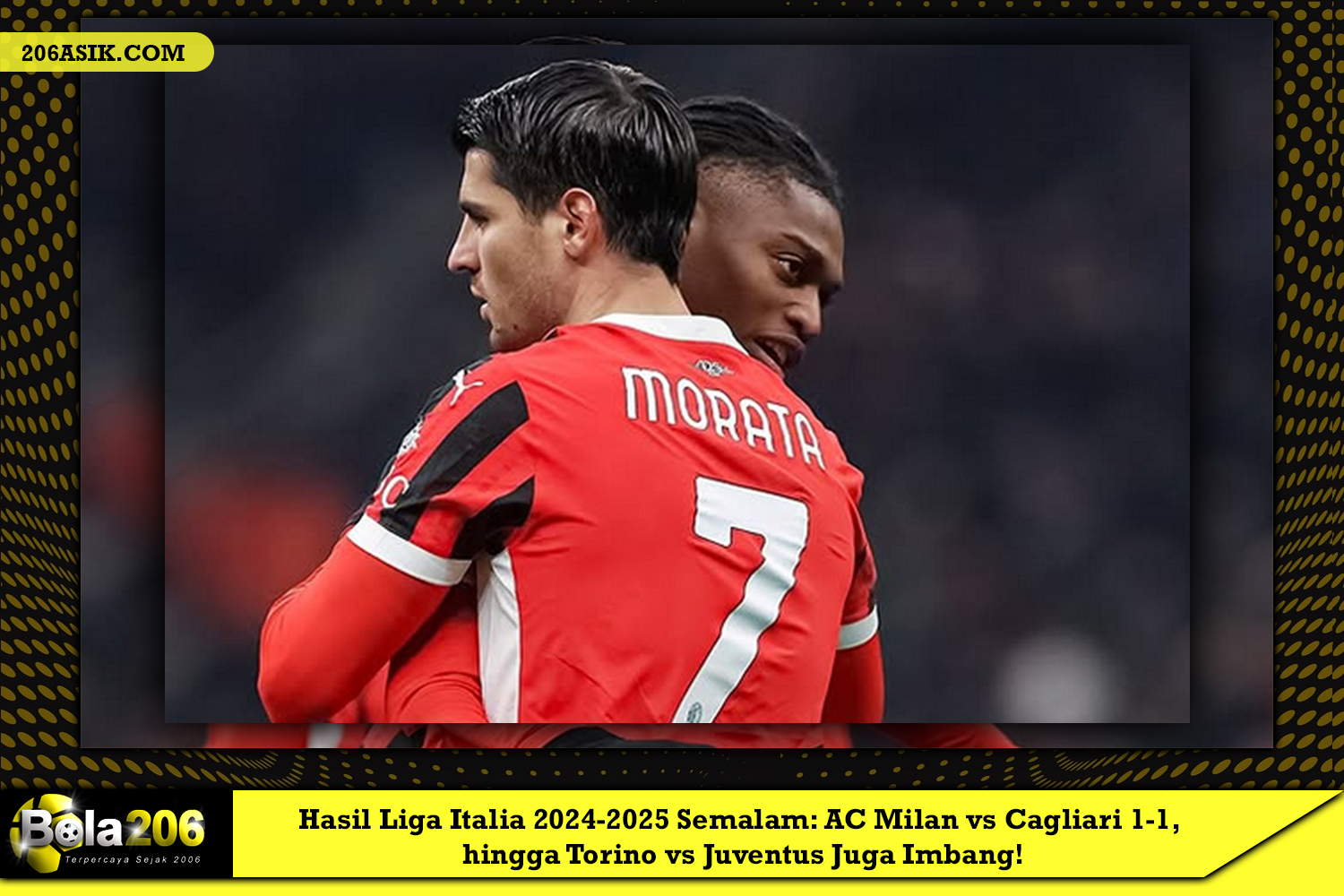 Hasil Liga Italia 2024-2025 Semalam