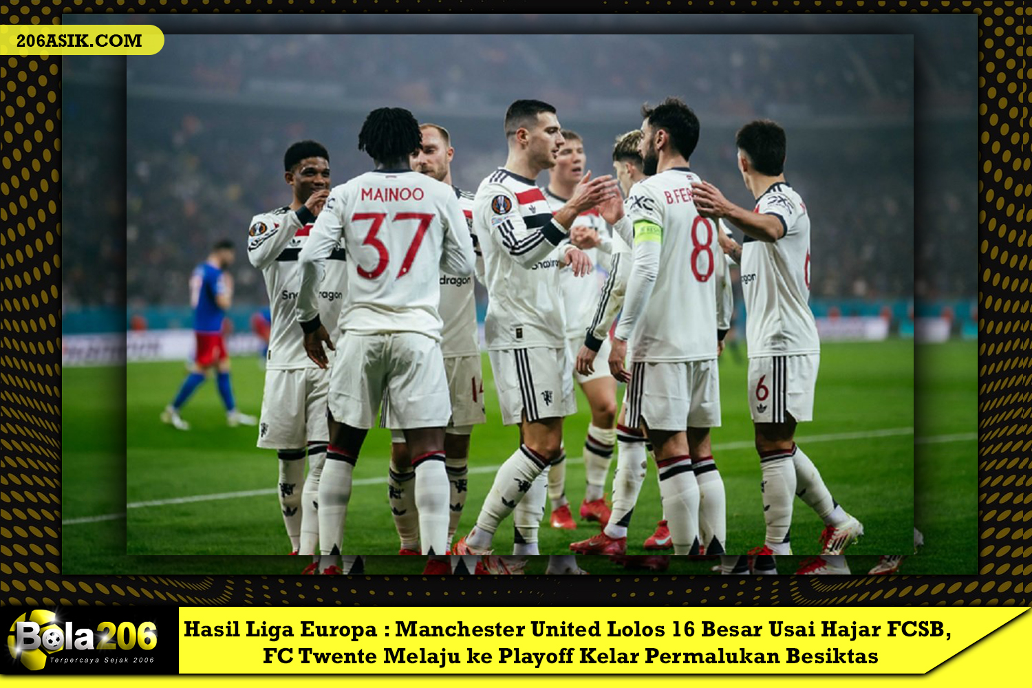 Hasil Liga Europa 2024-2025: Manchester United Lolos 16 Besar