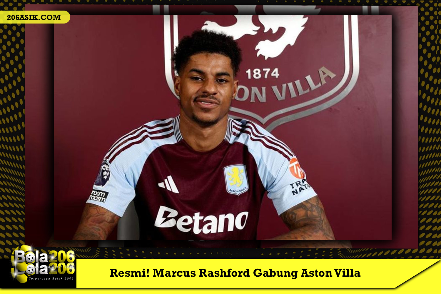 Resmi! Marcus Rashford Gabung Aston Villa