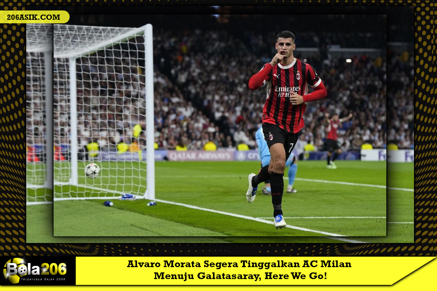 Alvaro Morata Segera Tinggalkan AC Milan Menuju Galatasaray, Here We Go!