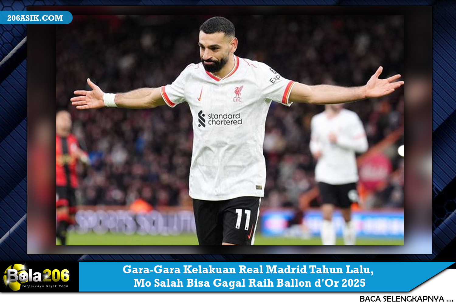 Gara-Gara Kelakuan Real Madrid Tahun Lalu, Mo Salah Bisa Gagal Raih Ballon d'Or 2025