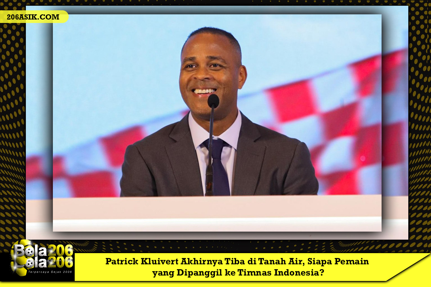 Patrick Kluivert Akhirnya Tiba di Tanah Air