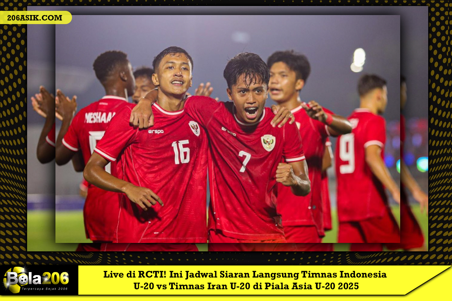 Live di RCTI! Ini Jadwal Siaran Langsung Timnas