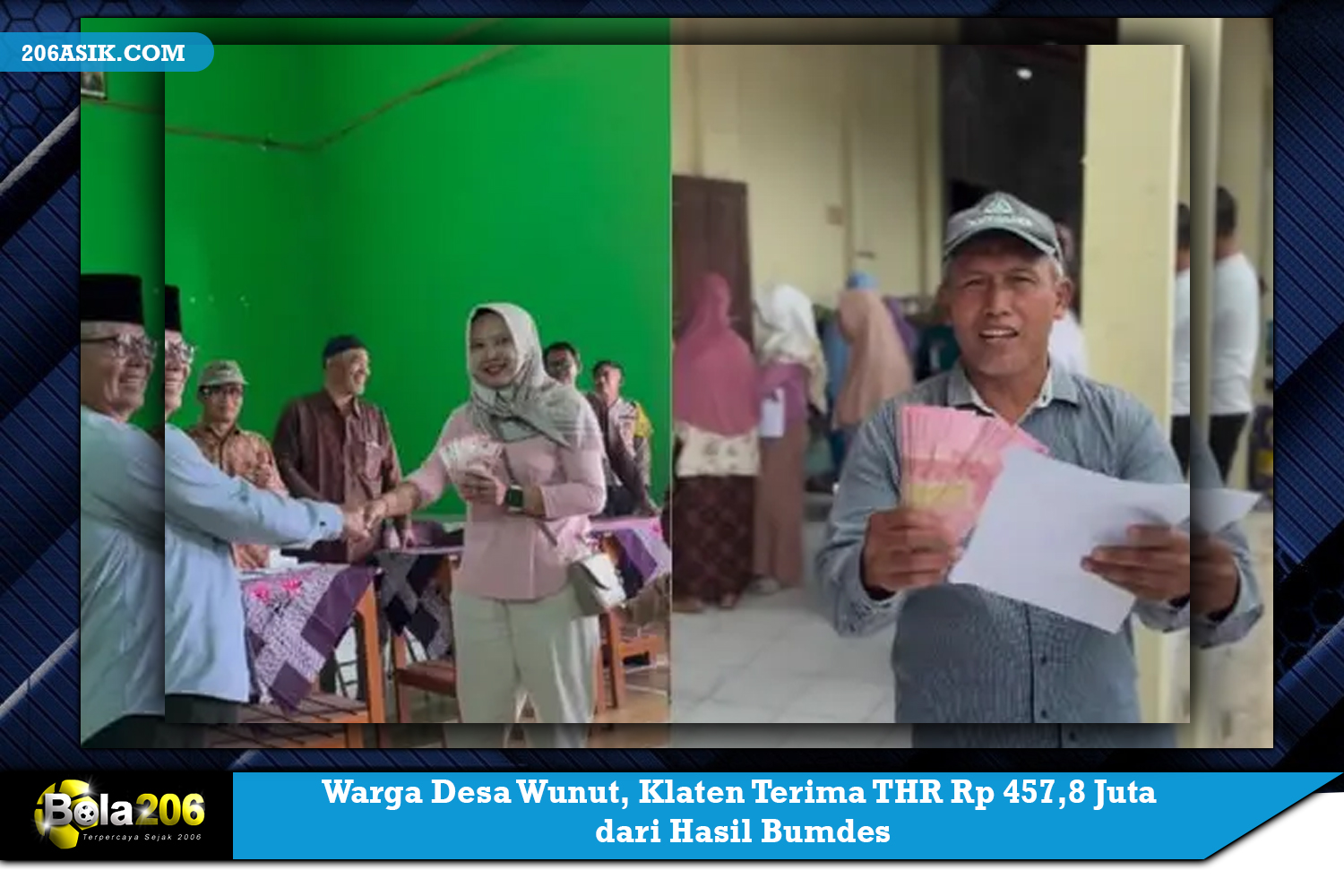 Warga Desa Wunut, Klaten Terima THR Rp 457,8 Juta dari Hasil Bumdes