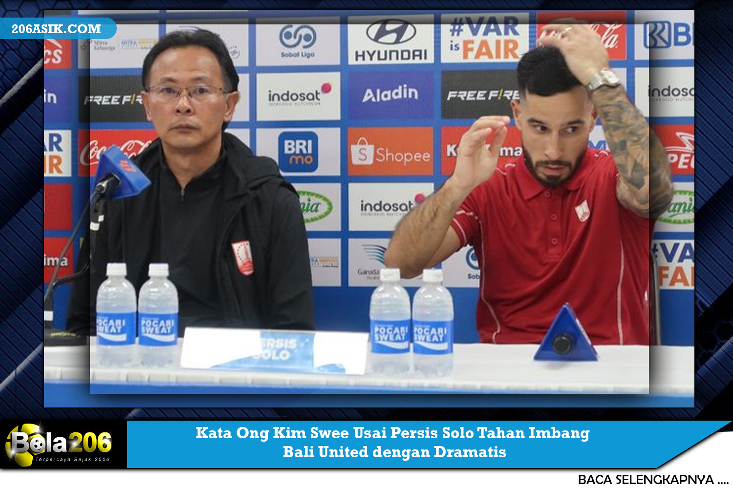 Usai Hasil Imbang Dramatis Persis Solo dan Bali United Ucapan Ong Kim Swee