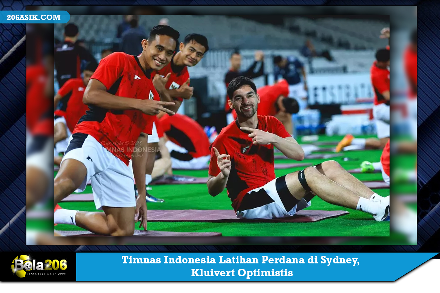 Timnas Indonesia Latihan Perdana di Sydney, Kluivert Optimistis