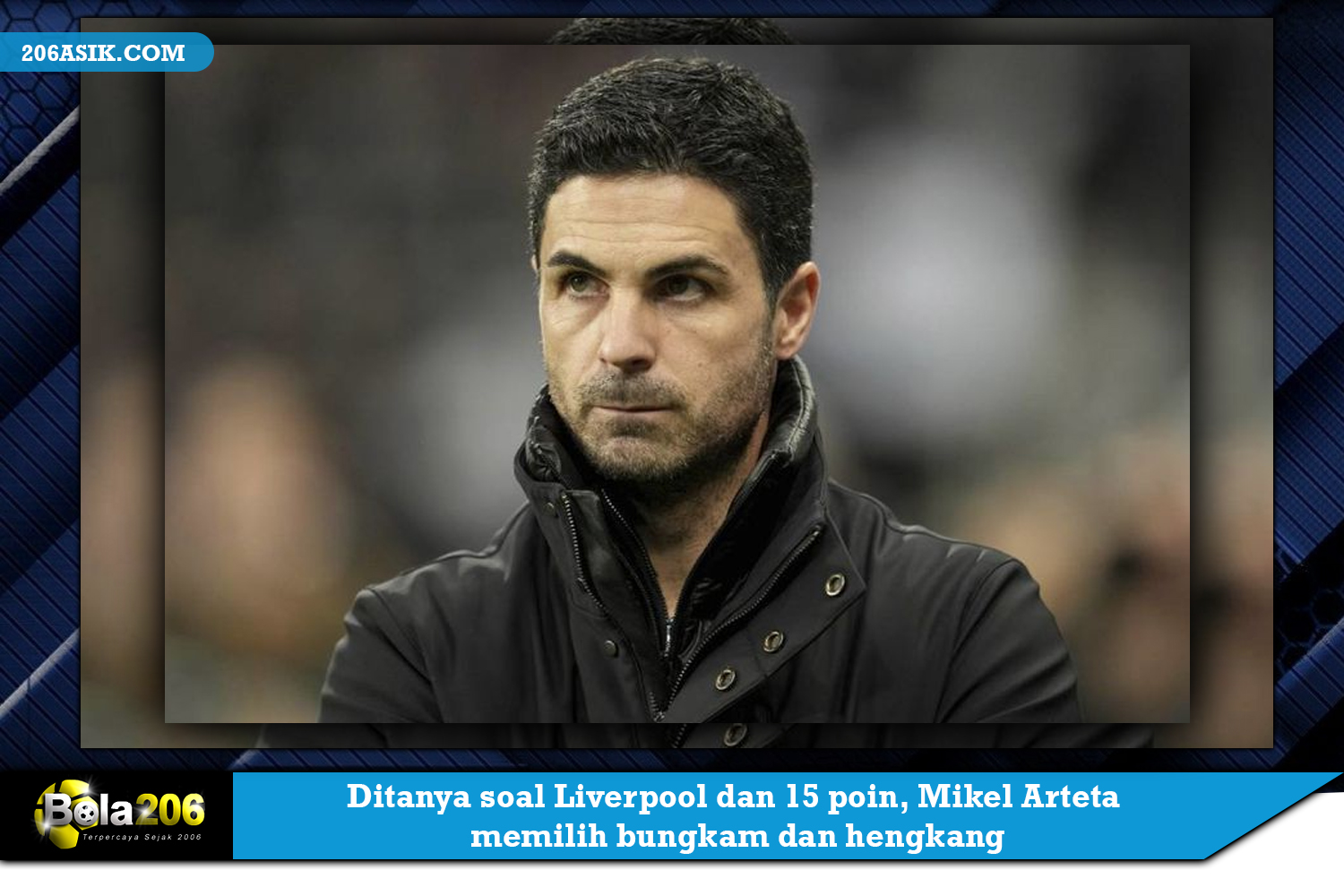 Ditanya soal Liverpool dan 15 poin, Mikel Arteta memilih bungkam dan hengkang.