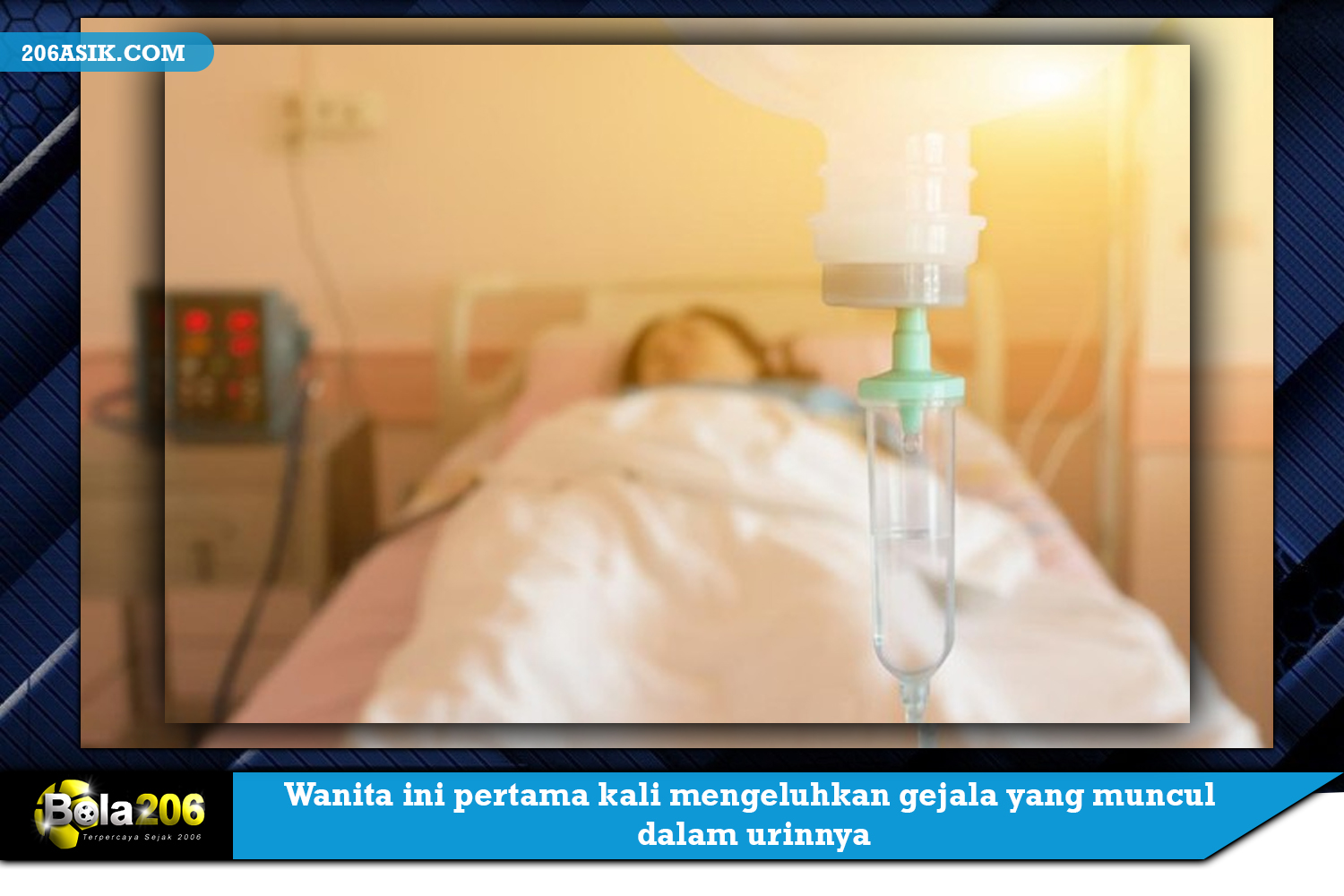 Wanita ini pertama kali mengeluhkan gejala yang muncul dalam urinnya, yang menunjukkan bahwa ia menderita penyakit ginjal kronis.